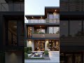 3 Story Modern Box Villa Design – Luxury Geometric Architecture 2025 #architecture #outdoors