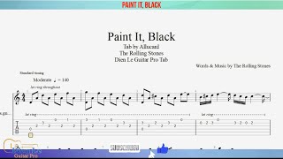 Guitar Solo Cover - Paint It, Black - for Guitar Tutorial with TABs