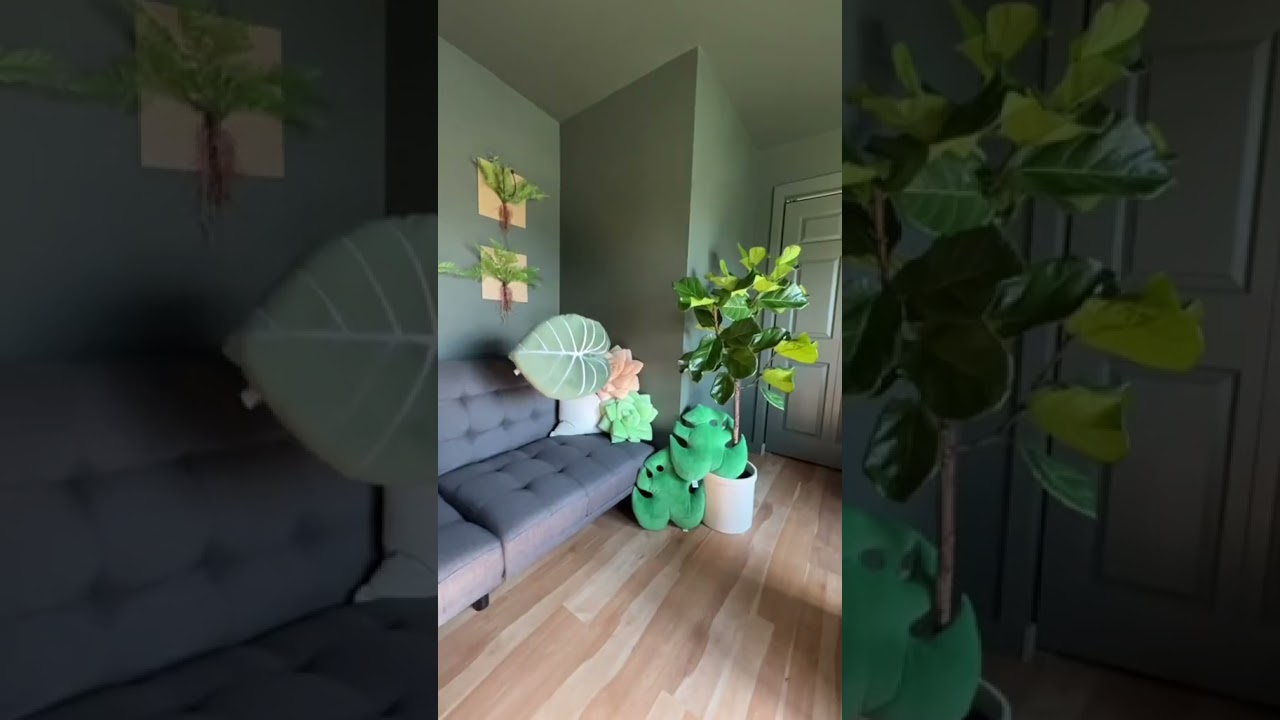 Eclectic plant pillows for eclectic plant lovers