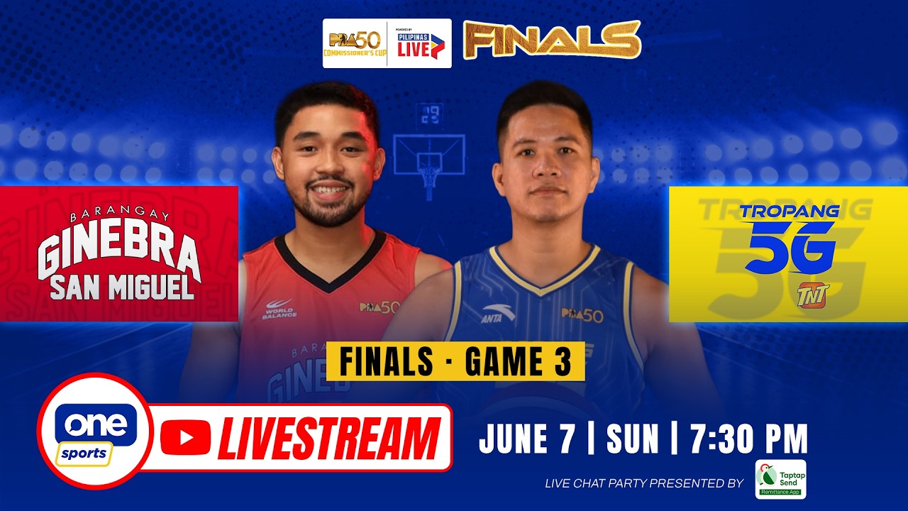 LIVE: BARANGAY GINEBRA vs TNT | PBA SEASON 50 COMMISSIONER’S CUP FINALS GAME 3 | JUNE 7, 2026