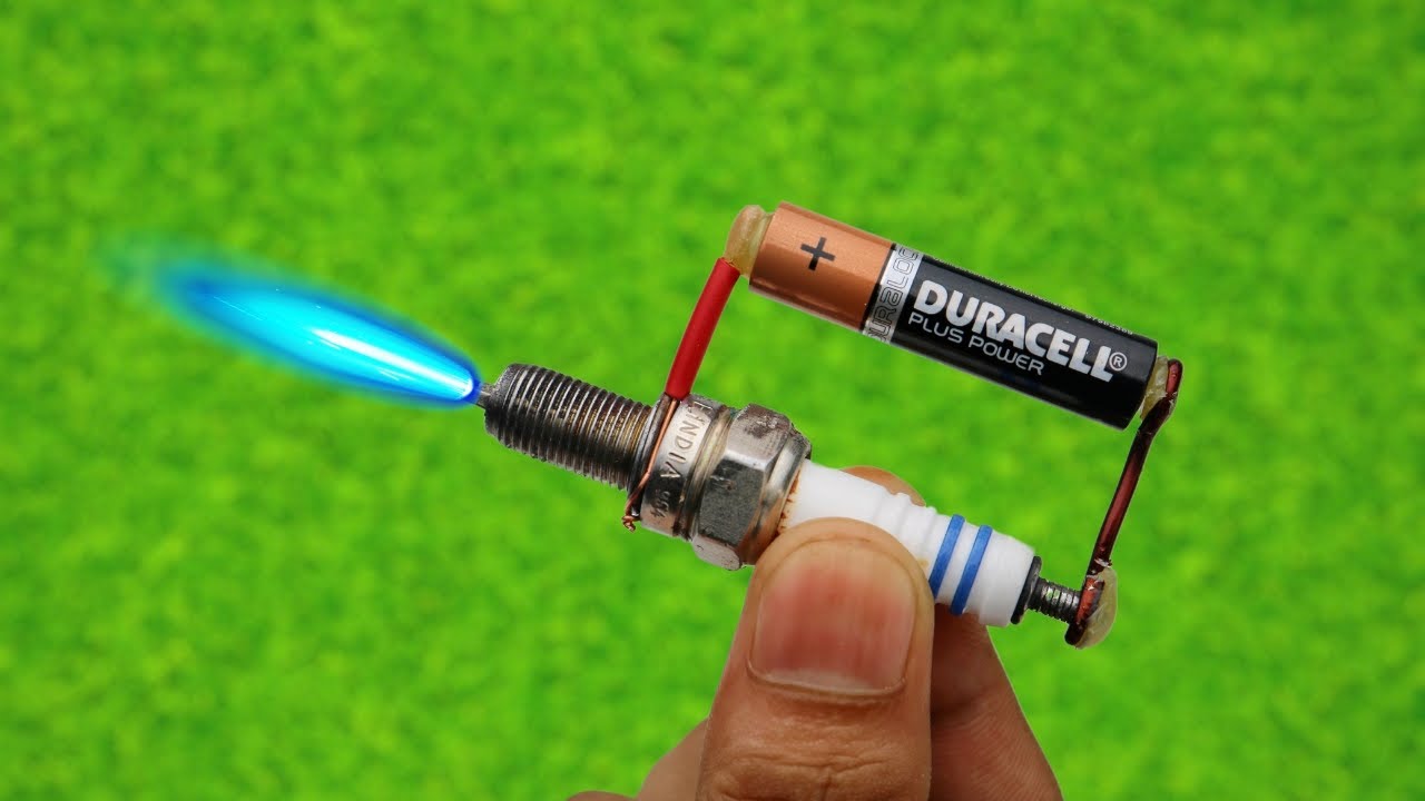How To Make Simple A Welding Machine From SPARK PLUG - At Home