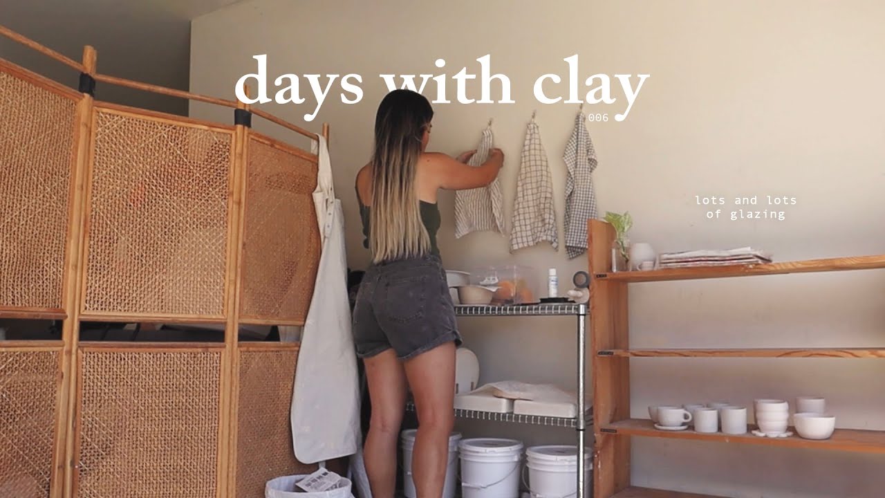 a week in my ceramics studio & lots of glazing • studio vlog 006 - YouTube