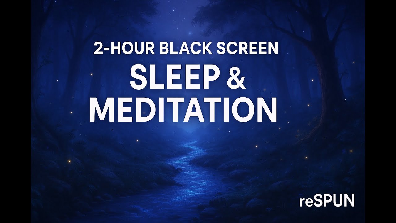 🌙 “Whispers of the Creek | Deep Sleep Meditation (2-Hour Black Screen)”