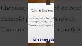 Decision making statements in c #coding #shorts