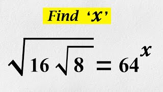 Celebrity A Nice Exponential Problem | Find the value of X | EasyMaths Profile