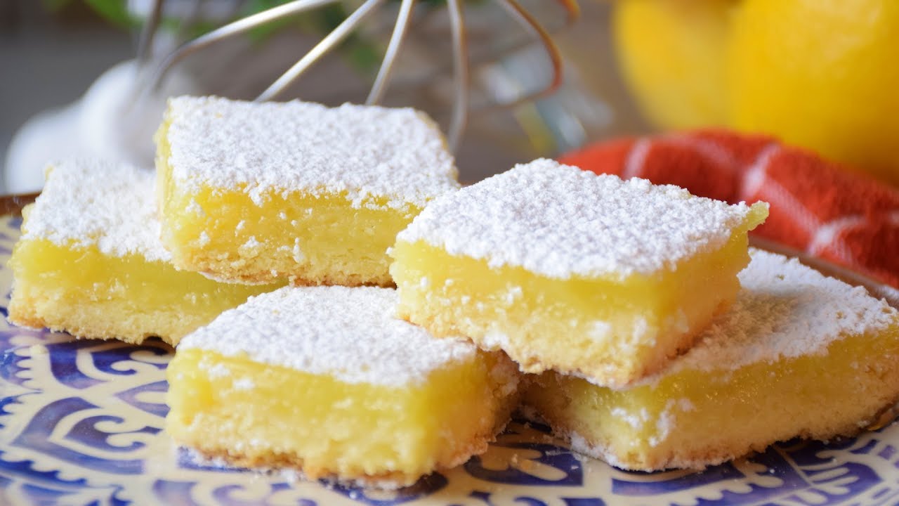 LEMON BARS CLÁSSICO (BARRINHAS DE LIMÃO) | BOLOS BAFÔNICOS