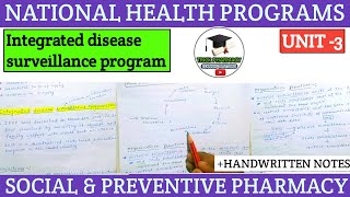 Integrated disease surveillance program | National health programs 8th sem