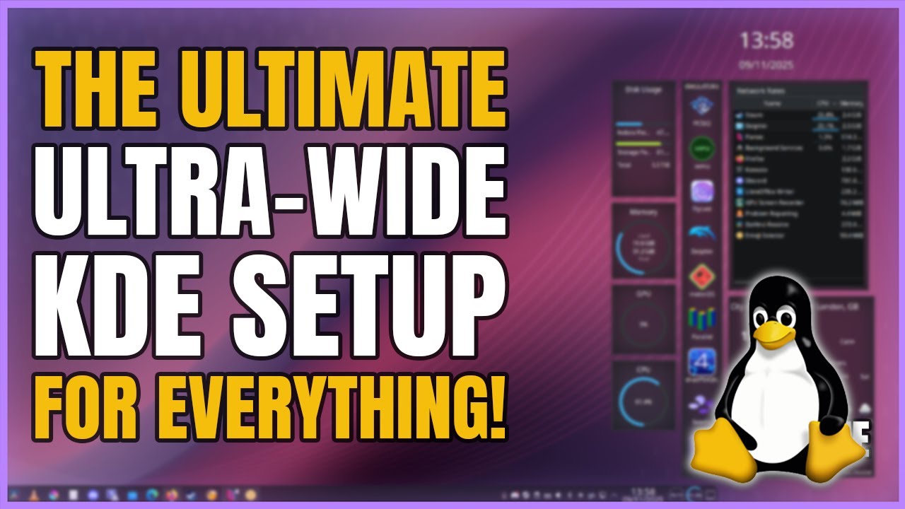 KDE Plasma Setup Tour | Ultrawide Gaming & Content Creation - YouTube