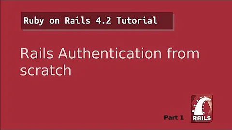 Authentication from scratch with Ruby on Rails 4