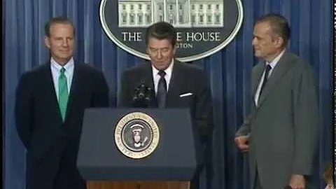 President Reagan Announcing James Baker Resignatio...
