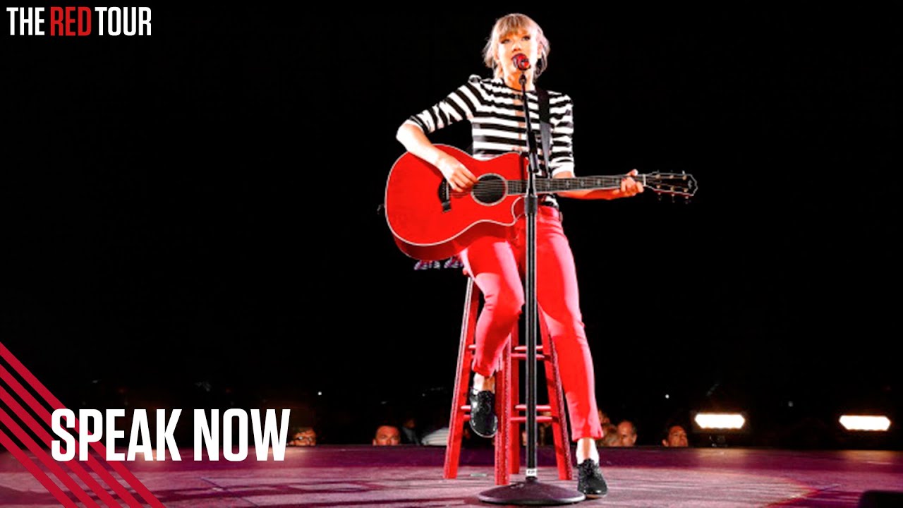 Taylor Swift - Speak Now (Live on the Red Tour) - YouTube
