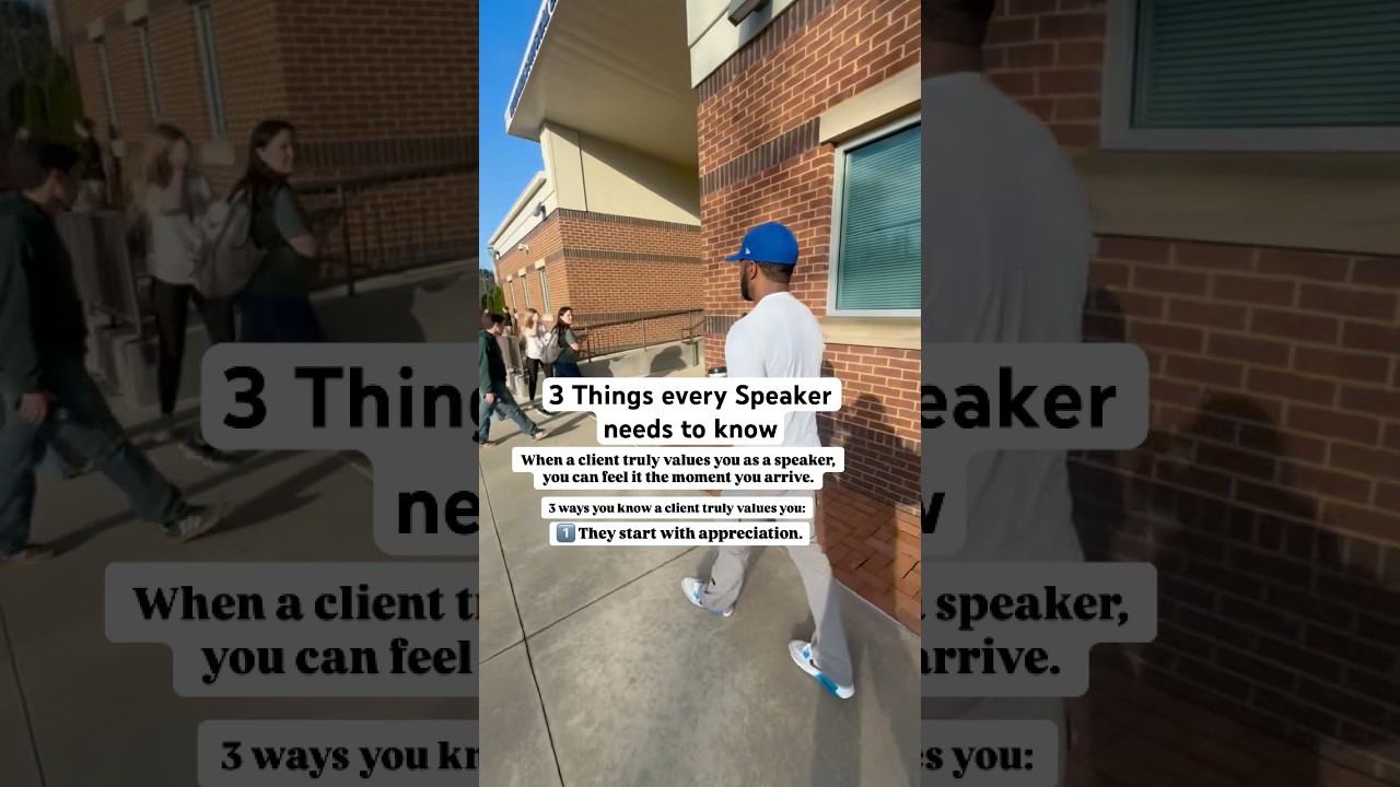 3 Things every speaker needs to know!