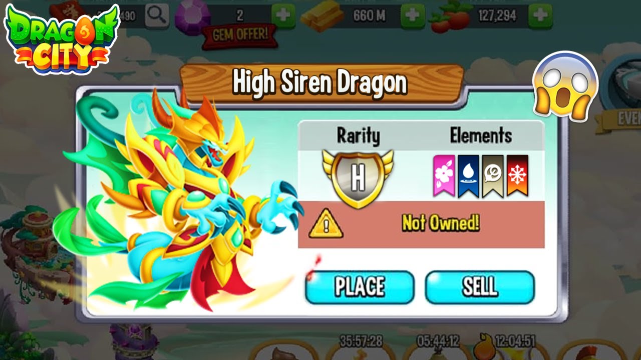Dragon City Hatching NEW High Siren Dragon, the BEST Heroic Dragon