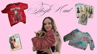 collective thrift haul!!! clothing, accessories, vintage sewing patterns & more