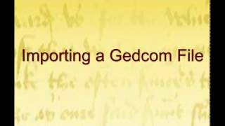 Importing a Gedcom File into GenoPro