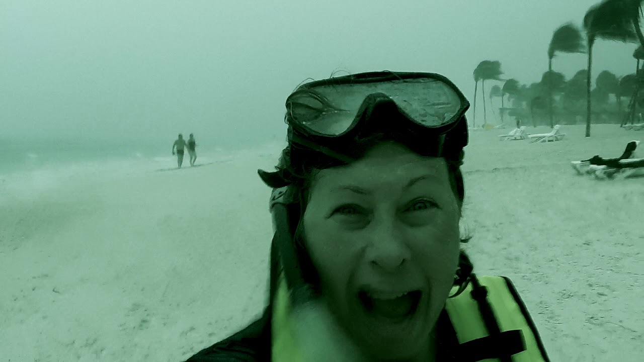 Caught in a Akumal Bay Storm