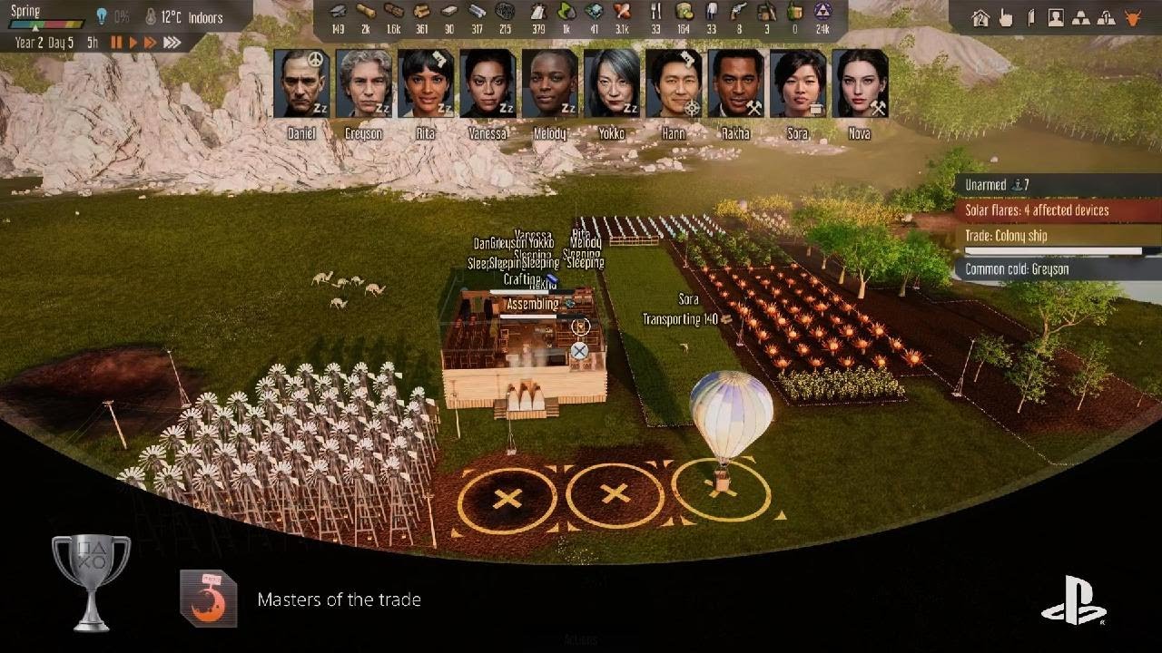 Stranded: Alien Dawn Masters Of Trade Trophy