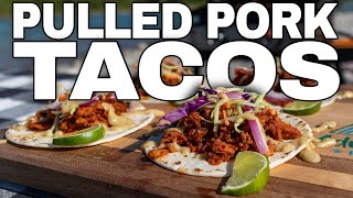 Pulled Pork Tacos on the Blackstone Griddle