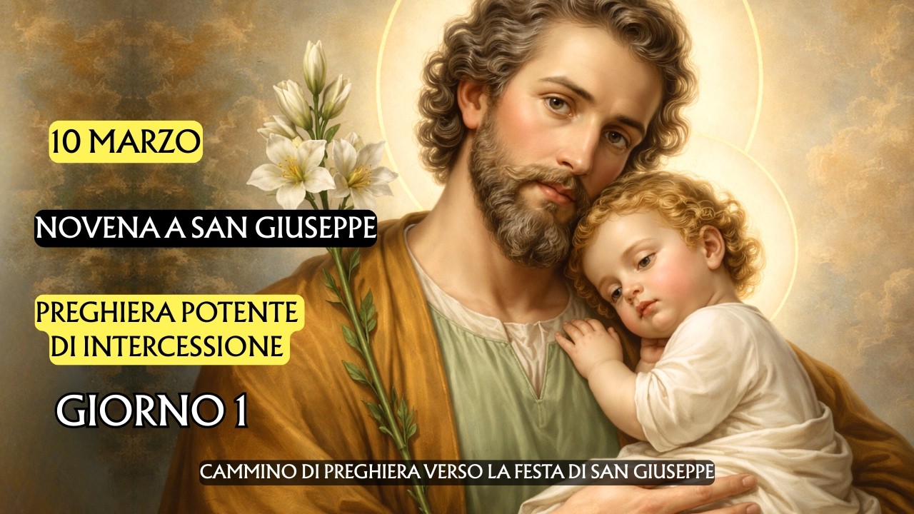 🙏NOVENA A SAN GIUSEPPE | Giorno 1 | Preghiera Potente di Intercessione