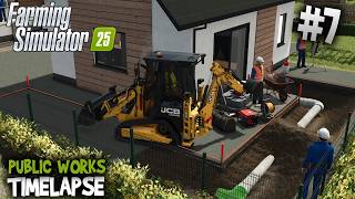 Digging the Trench 🚧 JCB 1CX & Mercedes AROCS 👷 FS25 screenshot 3