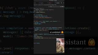 Groq + Llama से AI chatbot बनाया 🔥 ||ai assistant