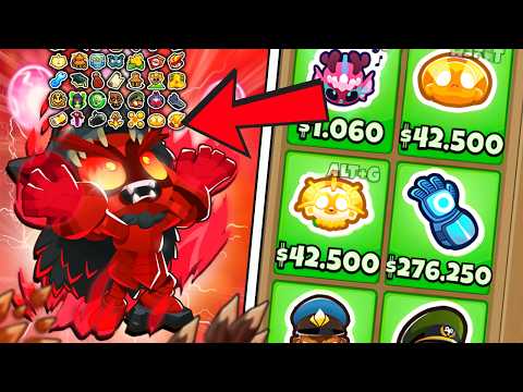 I bought ALL the buffs from BTD 6! 💀 And the NEW Druid monkey now has +20,456 DAMAGE per second! ⚡