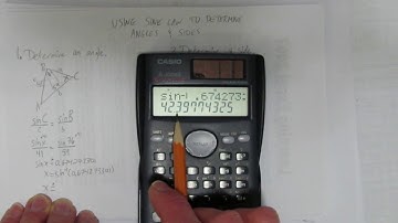USING SINE LAW TO DETERMINE ANGLES AND SIDES
