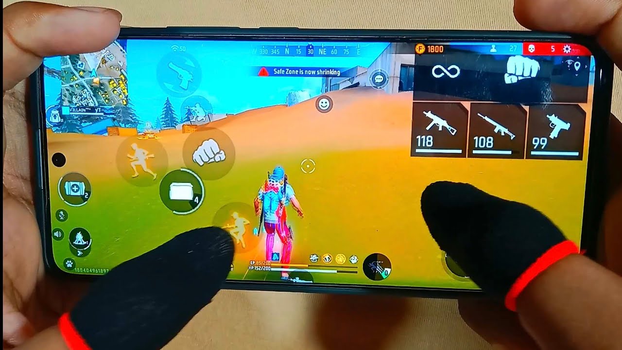 BR Ranked Solo Vs Squad God Level Switching Gameplay Handcam 1VS4 Highlights 🔥