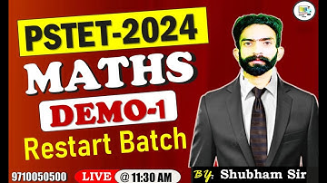 Restart Batch PSTET 2024| Math Preparation: Number System| Demo Class - 01 | TET BUZZER Academy