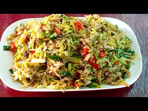 Tumis Bunga Pepaya Jantung Pisang
