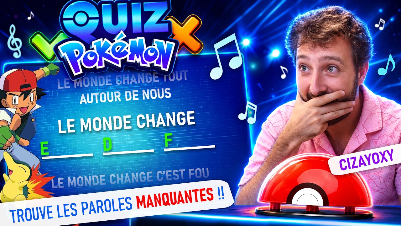 CIZA face au QUIZ POKÉMON !