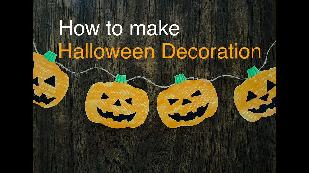 Easy DIY tutorial of Halloween Decoration. How to make Halloween ...