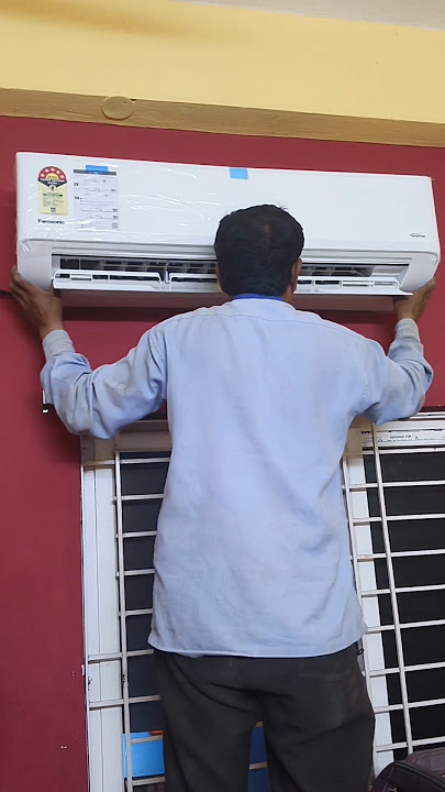 Panasonic AC #installation #trending #viralvideo #airconditioner #