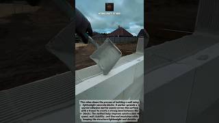 Smart Block Adhesive Walling Process #construction #masonry #engineering