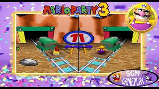 AINT SHE A BEAUT?-WARIO VS DAISY FOR THE BEAUTY STAMP-MARIO PARTY 3