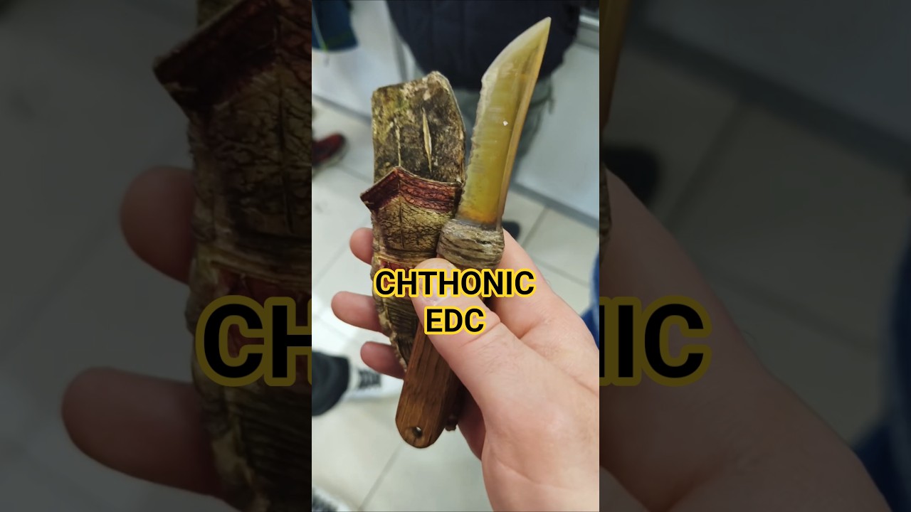 Нож каменного 22 века от CHTHONIC EDC. Выставка КЛИНОК НОВОГОДНИЙ Москва 2025.