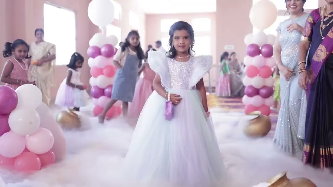 My daughter saree function and birthday celebration ❤️ my barbie doll 