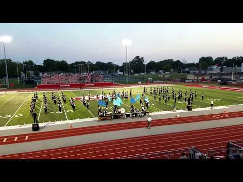 2017-09-16 Macomb Senior High School Marching Bomber Band at Morton