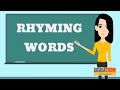 Understanding Rhyming Words: A Fun Educational Lesson for Kids