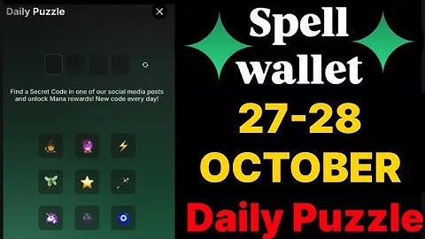 Spell wallet puzzle today 27 & 28 October | spell wallet daily puzzle | #spellwallet #combo |