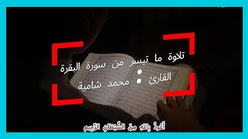 تلاوة ما تيسر من سورة البقرة ، بداية الجزء الثاني ، سيقول السفهاء ، محمد شامية