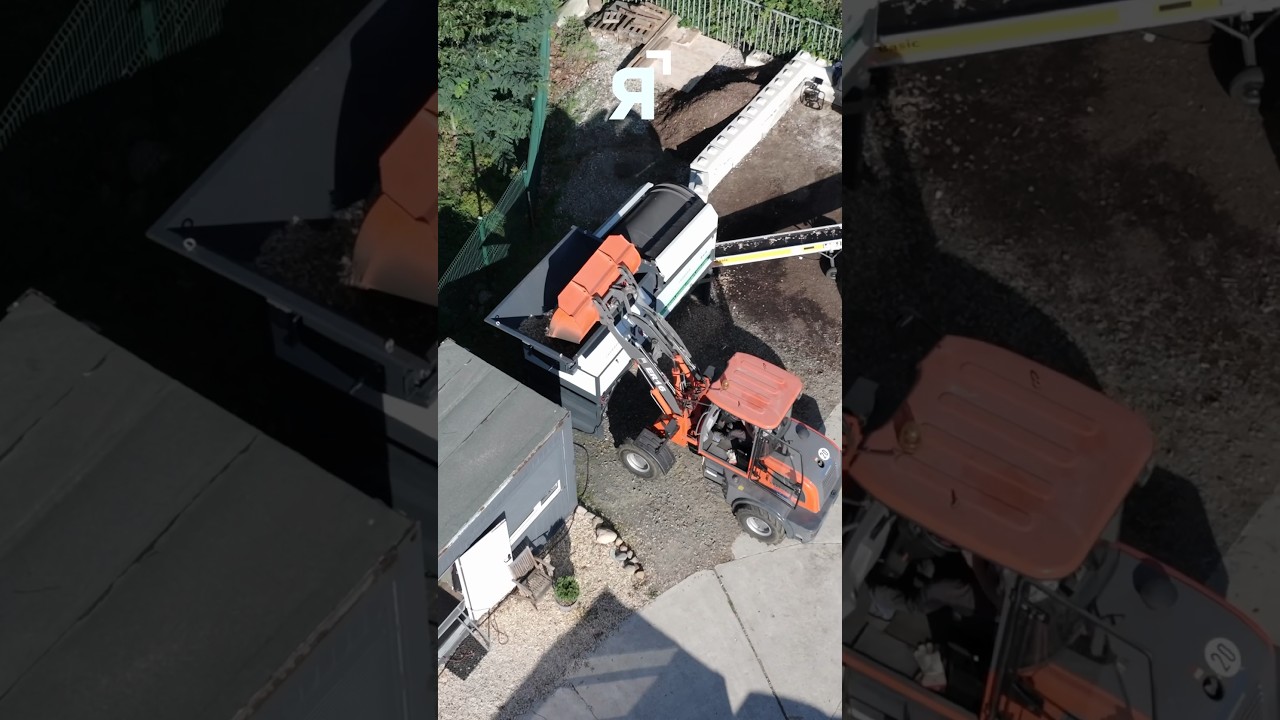 Mobile Siebanlage | Trommelsieb |ASCO SD Compact mit Einfüllbunker 