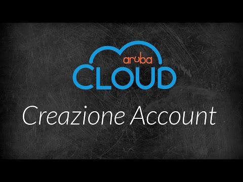 Aruba Cloud  - Creazione account Aruba Cloud