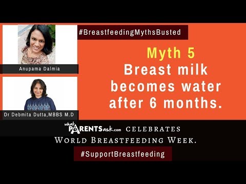 Breastfeeding myth   Breast milk becomes water after 6 months What Parents Ask