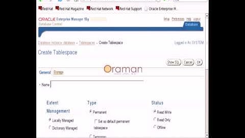 oracle database administration 2hours - tablespaces