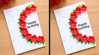 Handmade beautiful greeting card tutorial || Easy card making ideas || diy birthday card 