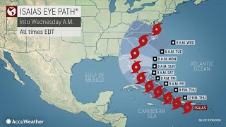 LIVE RADAR: Tracking Tropical Storm Isaias as it comes up the East Coast ( 5 HOURS)