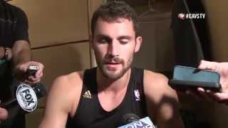 Kevin Love Postgame Interview: Bucks vs Cavaliers Oct 14, 2014 - NBA Preseason 2014