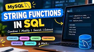 String Functions in SQL | MySQL Practical Examples