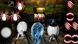 Playing as Spider Mom and Police Spider Mom and Ice Spider Mom In granny mod || door escape easily